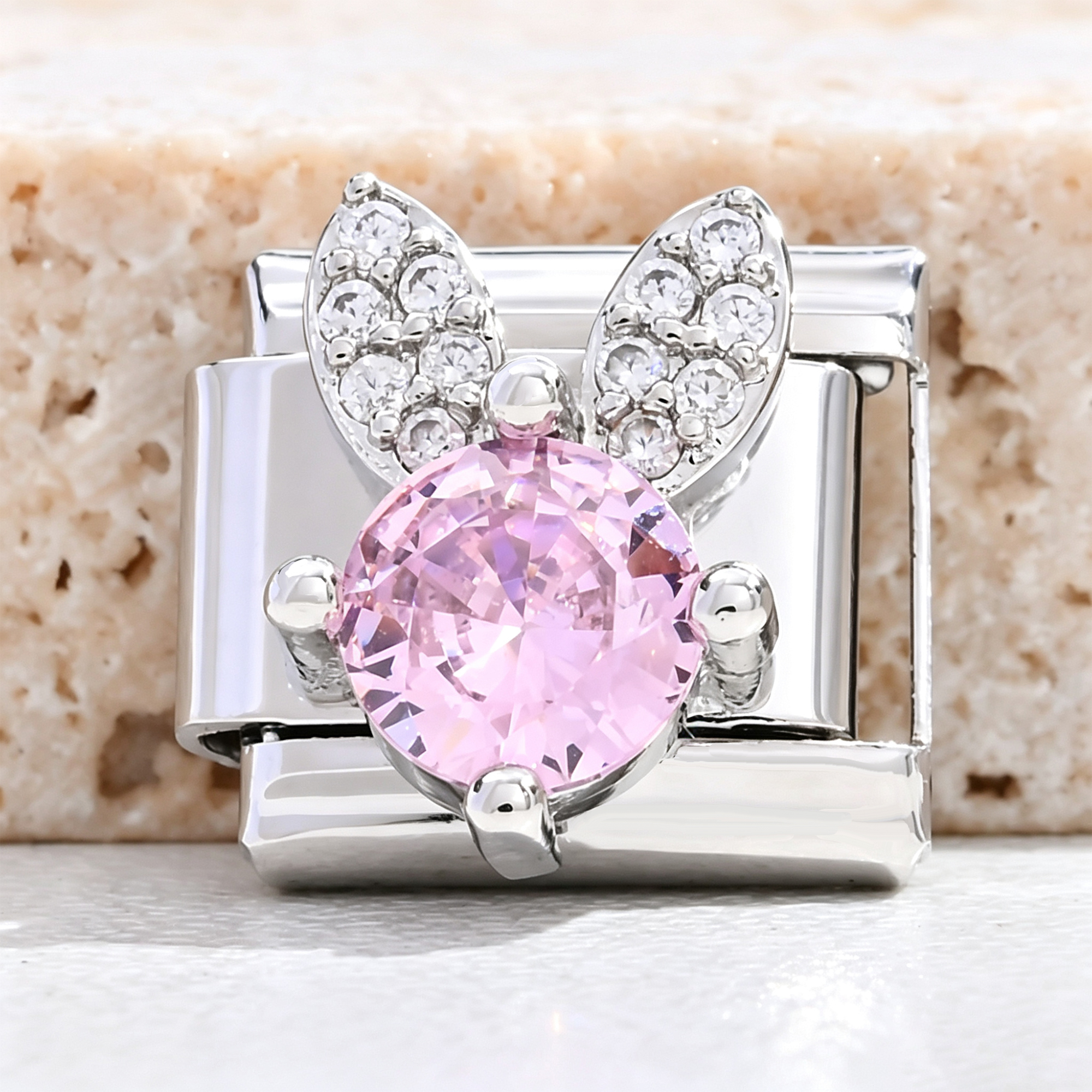 Fairy Tale Italian Charm 18k Gold Plated with Cubic Zirconia - Image 5